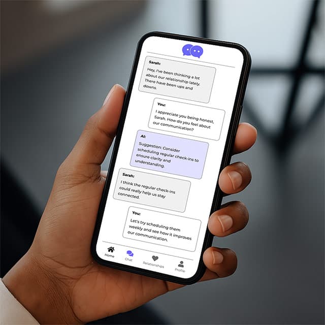 Chat interface with the Relationship Referee